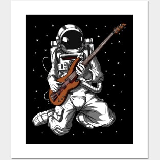 Astronaut Bass Guitarist Posters and Art